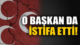 O başkan da istifa etti!