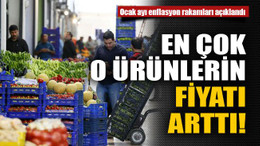 Ocak ayı enflasyon rakamları açıklandı