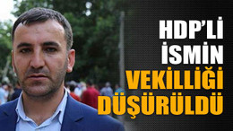 HDP’li ismin vekilliği düşürüldü
