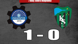 Kocaelispor 7 maç aradan sonra mağlup