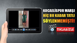 Kocaelispor marşı, hiç bu kadar tatlı söylenmemişti!
