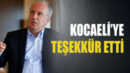 Kocaeli’ye teşekkür etti
