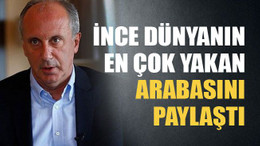 İnce dünyanın en çok yakan arabasını paylaştı