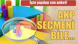 İşte yapılan son anket! AKP seçmeni bile…