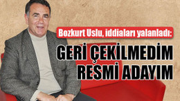 Bozkurt Uslu: Geri çekilmedim