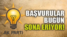 Başvurular bugün sona eriyor!