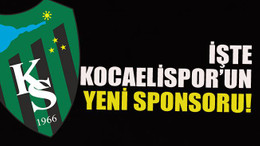 İşte Kocaelispor'un yeni sponsoru!