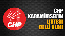 CHP Karamürsel’in listesi belli oldu