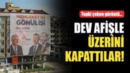 Zeki Aygün’ün afişinin altında bakın ne var? Tepki çeken görüntü