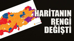 Haritanın rengi değişti