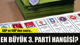 AKP ve CHP’den sonra… En büyük 3. parti hangisi?