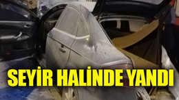 Seyir halinde yandı