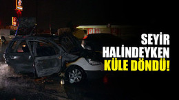 Seyir halindeyken küle döndü!