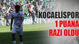 Kocaelispor 1 puana razı oldu