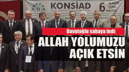 Davutoğlu sahaya indi: Allah yolumuzu açık etsin