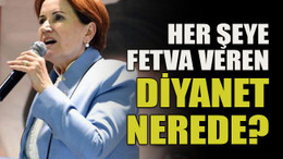 "Her şeye fetva veren Diyanet nerede?"