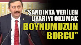 Sandıkta verilen uyarıyı okumak boynumuzun borcu