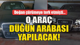 Doğan çürümeye terk etmişti… O araç düğün arabası yapılacak!