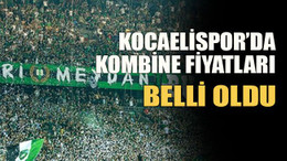 Kocaelispor'da kombine fiyatları belli oldu
