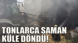 Tonlarca saman küle döndü!