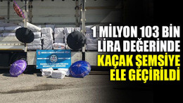 1 milyon 103 bin lira değerinde kaçak şemsiye ele geçirildi