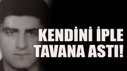 Kendini iple tavana astı!