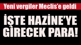 Yeni vergiler Meclis’e geldi... İşte Hazine’ye girecek para!