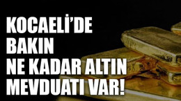 Kocaeli’de bakın ne kadar altın mevduatı var!