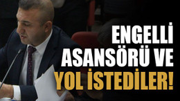 Engelli asansörü ve yol istediler!