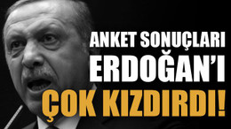 Anket sonuçları Erdoğan’ı çok kızdırdı!