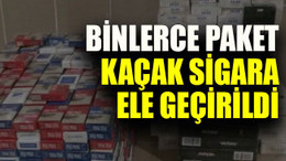 Kocaeli’de binlerce paket kaçak sigara ele geçirildi