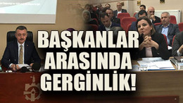 Başkanlar arasında gerginlik!