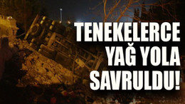 Kamyon devrildi!