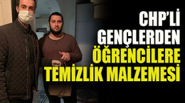 CHP’li gençlerden öğrencilere temizlik malzemesi