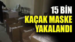 Kocaeli’de 15 bin kaçak maske yakalandı