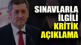 Sınavlarla ilgili kritik açıklama