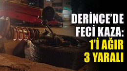 Derince’de feci kaza: 1’i ağır 3 yaralı