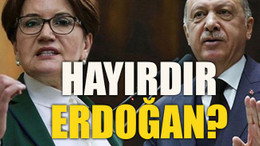 Akşener'den Erdoğan'a: Hayırdır Erdoğan?