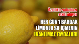 Her gün 1 bardak limonlu su içmenin inanılmaz faydaları... Özellikle sabahları etkili oluyor!