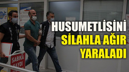 Husumetlisini silahla ağır yaraladı