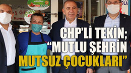 CHP’li Tekin; “Mutlu şehrin, mutsuz çocukları”