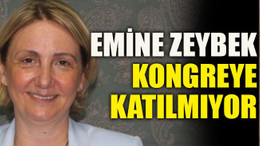 Emine Zeybek kongreye katılmıyor