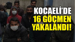 Kocaeli’de 16 göçmen yakalandı!