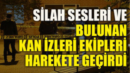 Silah sesleri ve bulunan kan izleri ekipleri harekete geçirdi