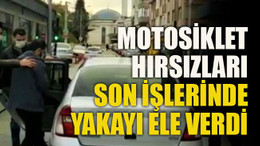 Motosiklet hırsızları son işlerinde yakayı ele verdi