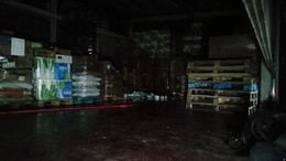 Market deposunda yangın paniği
