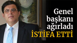 Genel başkanı ağırladı istifa etti