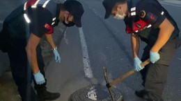 Yağmur suyu giderlerine kimyasal atık atarken yakalandı!