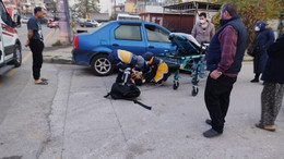 Bisiklet süren gence otomobil çarptı