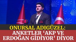 Onursal Adıgüzel: Anketler, 'AKP ve Erdoğan gidiyor' diyor